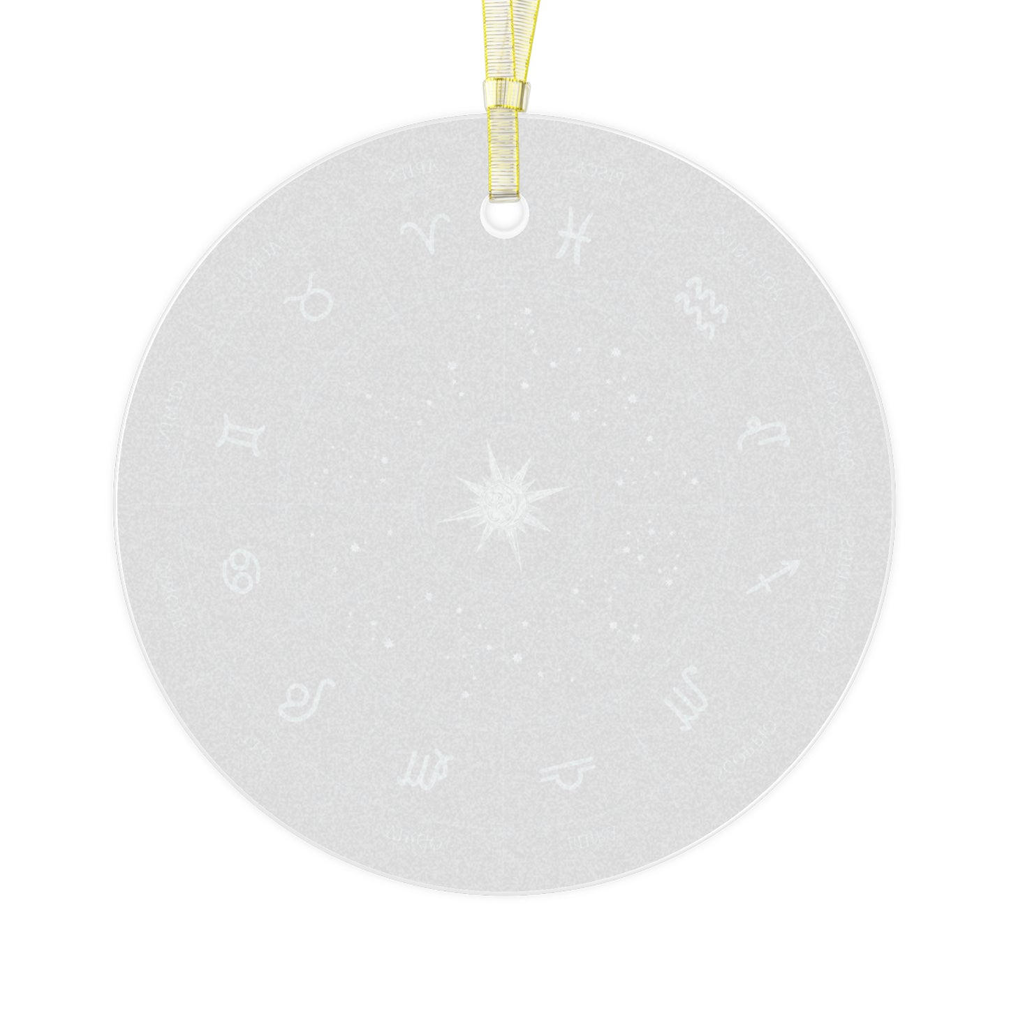 Glass Zodiac Ornament - Yule Ornament - Christmas Ornament - Ornament for Tree Winter Solstice - Pagan, Witch, Witchcraft