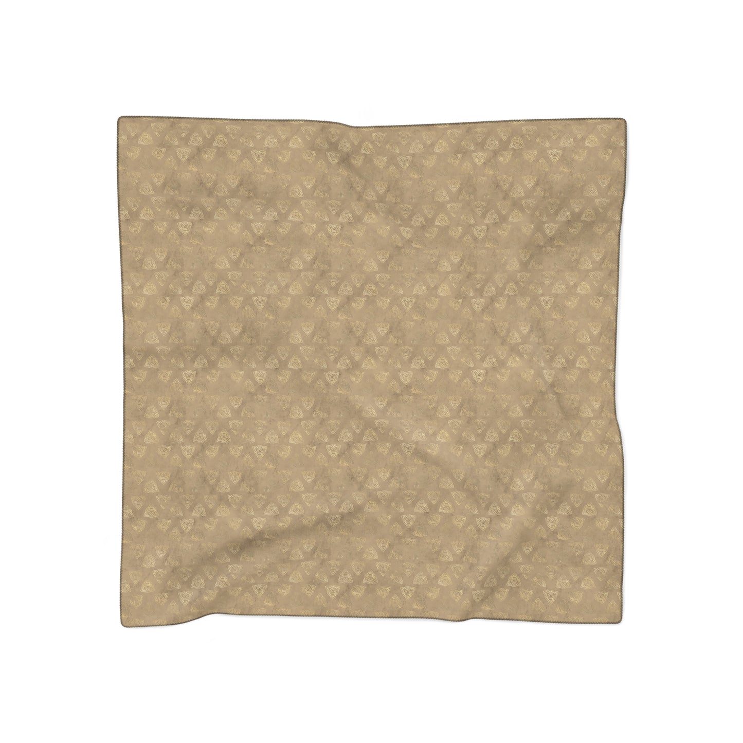 Triquetra Witches Veil Brown | Witchy Pagan Scarf