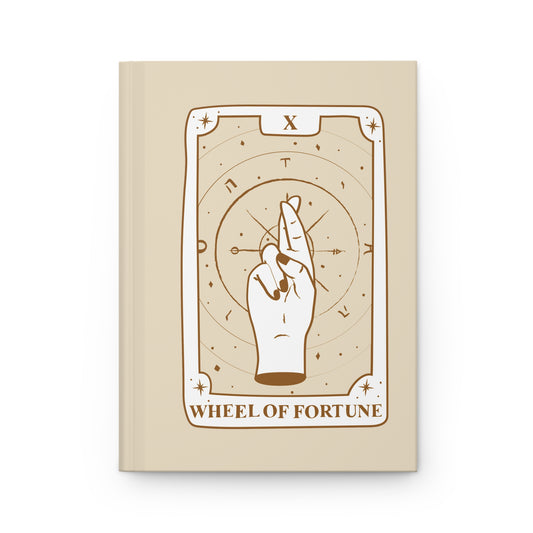 Wheel of Fortune Tarot Hardcover Notebook | Tarot journal | book of shadows | grimoire