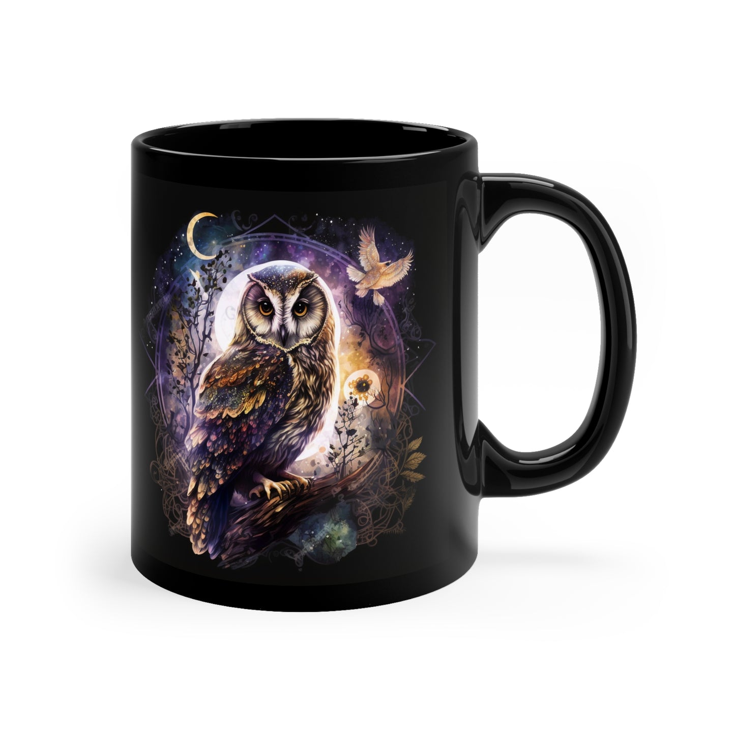 Mysterious Moonlit Owl Mug
