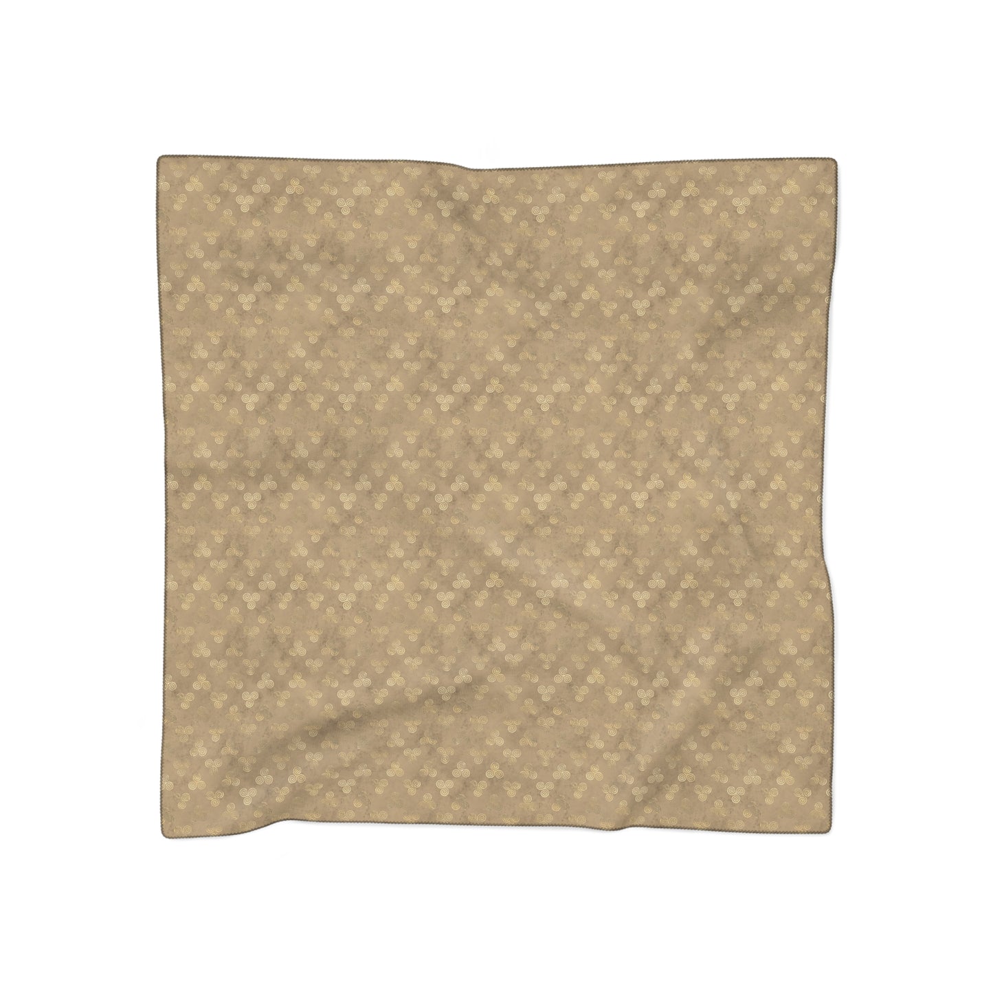 Triskele Witches Veil Brown | Witchy Pagan Head Scarf