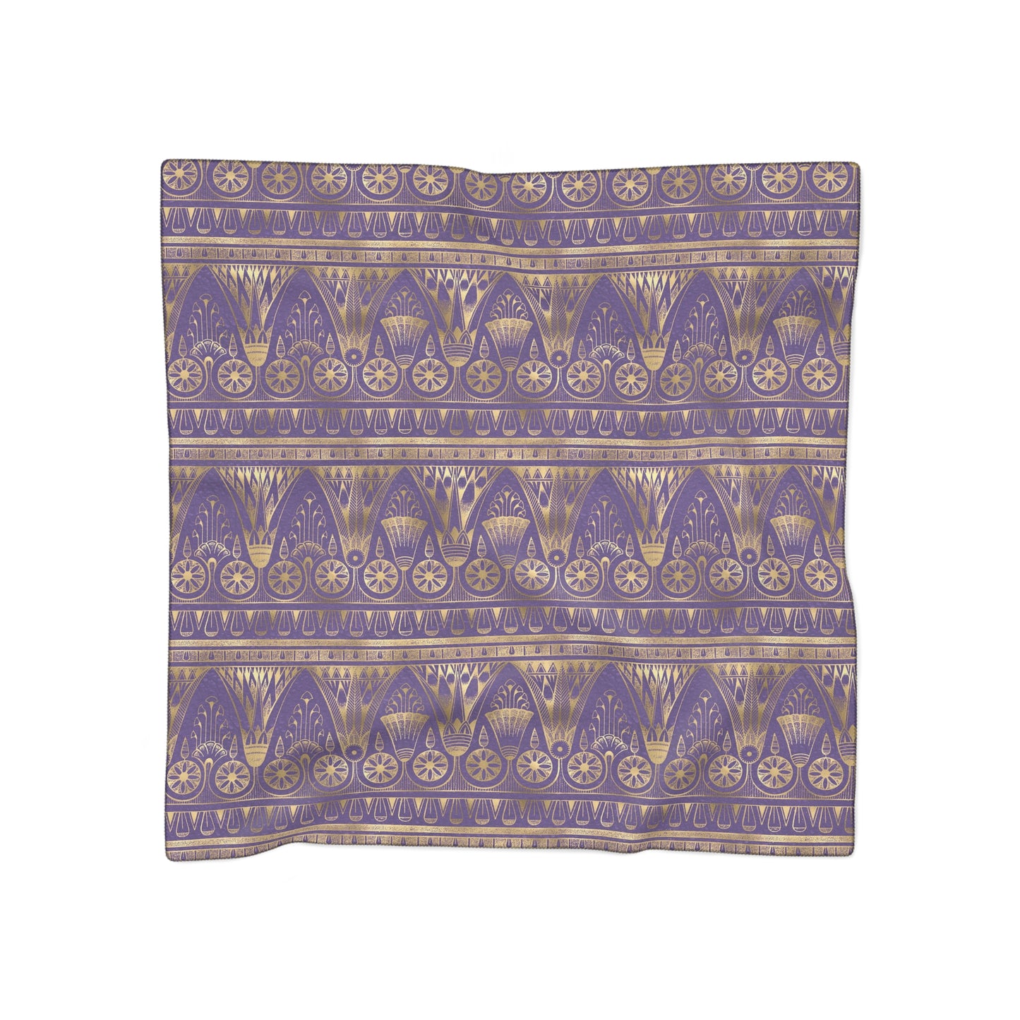 Purple & Gold Egyptian Inspired Witches Veil | Pagan Witchy Scarf