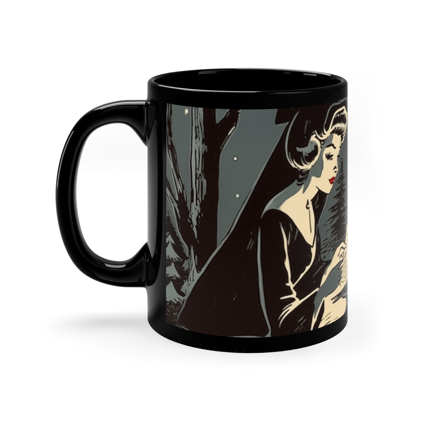 Vintage 59s Witch Mug