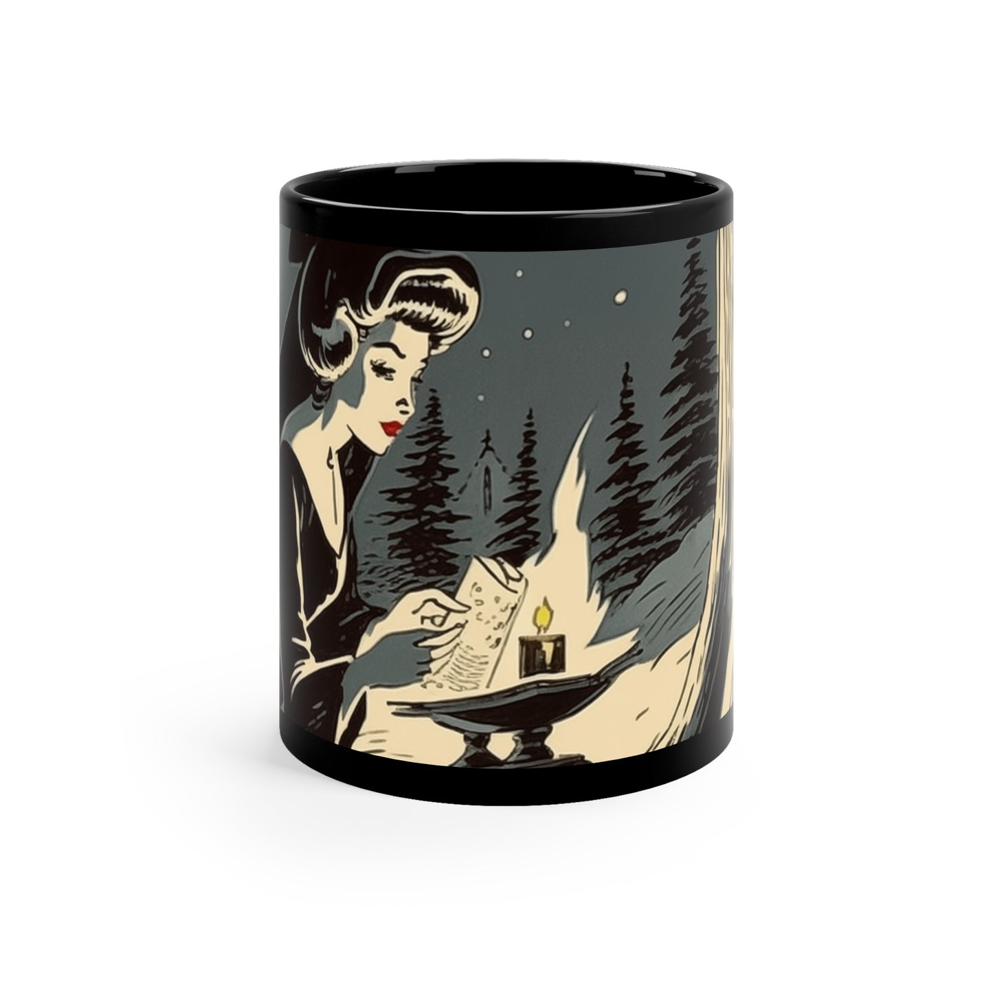 Vintage 59s Witch Mug