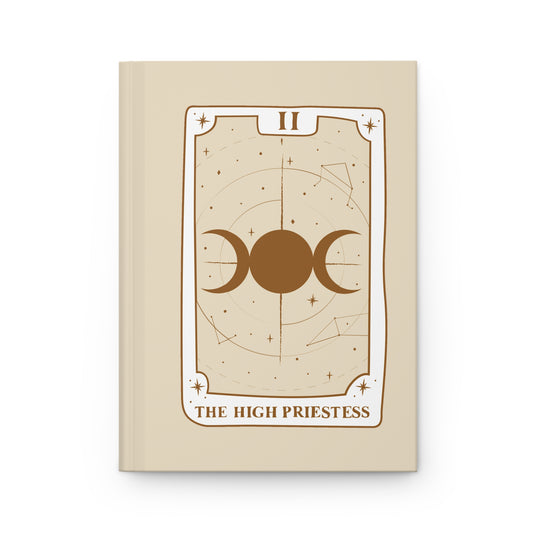 The High Priestess Tarot Hardcover Notebook | Tarot journal | book of shadows | grimoire