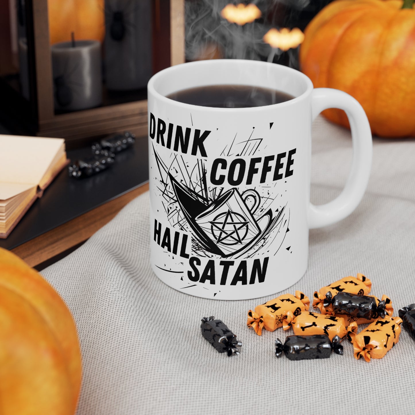 Drink Coffee Hail Satan Mug