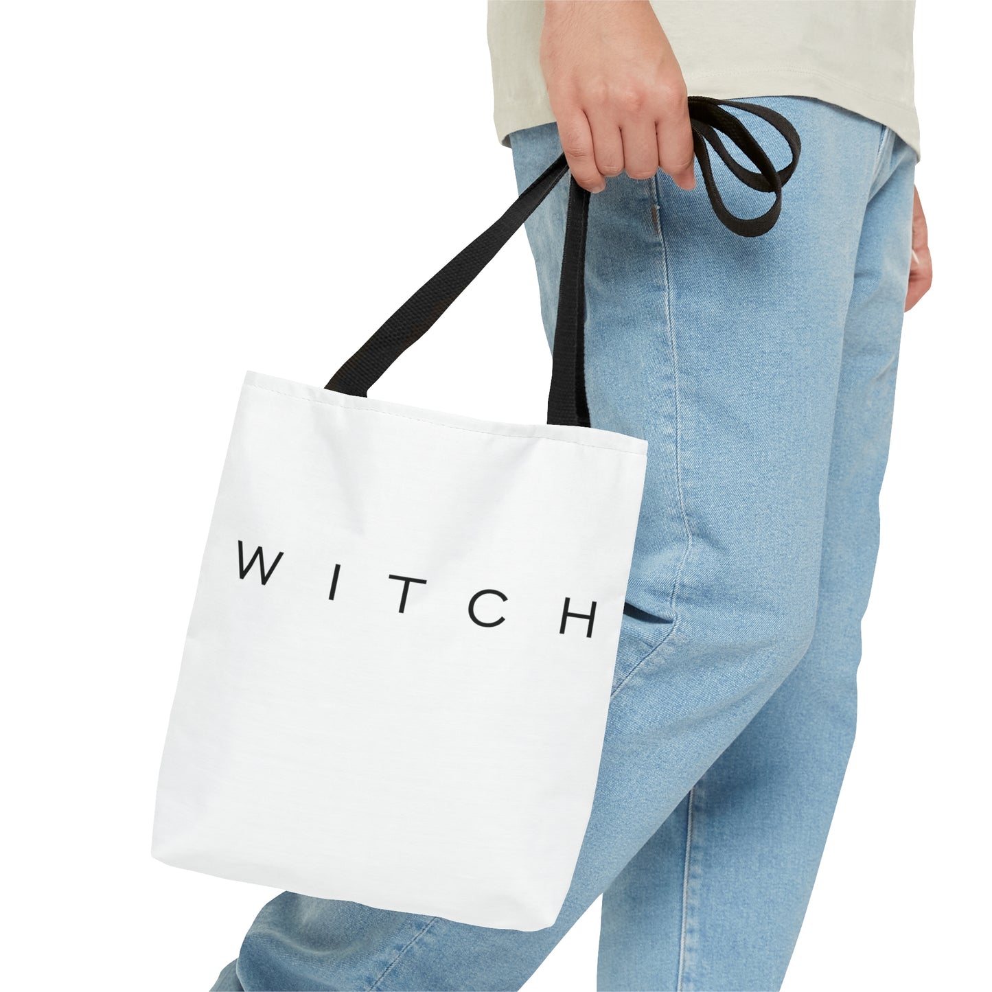White WITCH tote - Peace