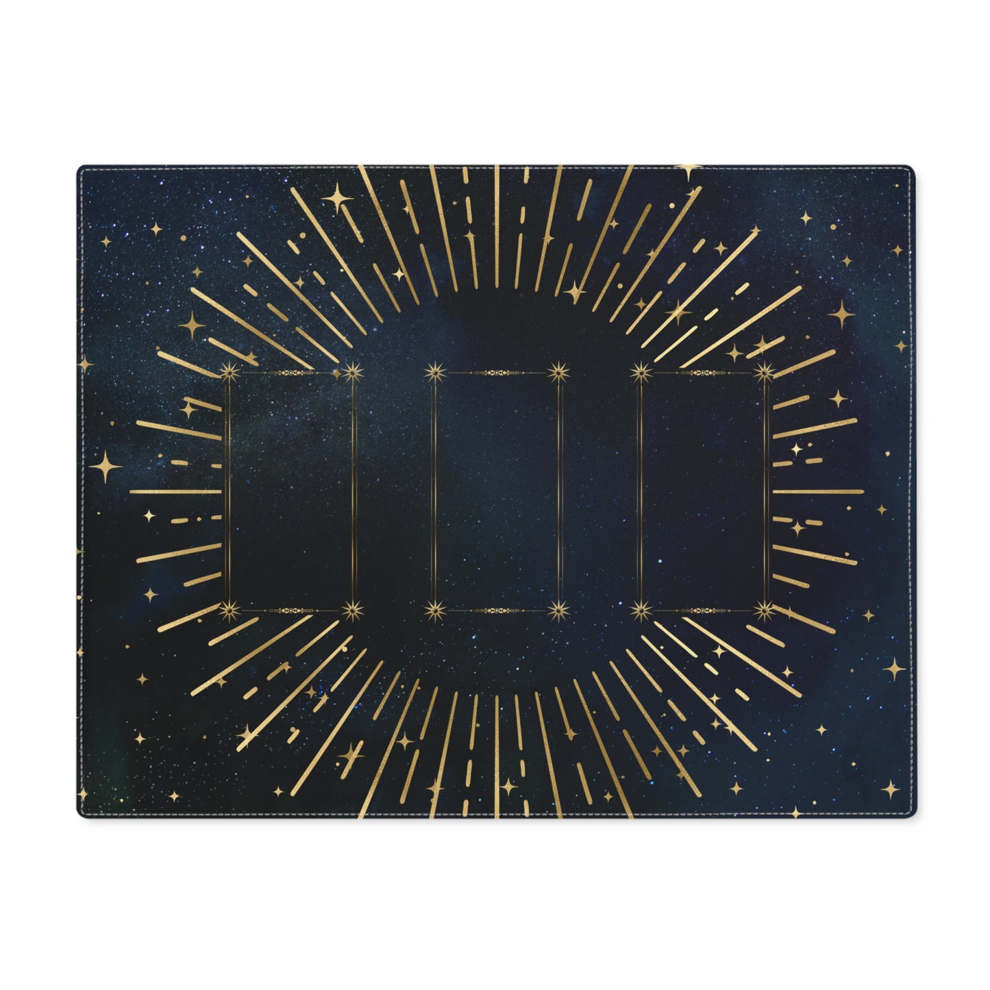 3 Card Spread Tarot Cloth - Night Sky Celestial Tarot Reading Mat - Three Card Reading Cloth for Divination | 18" × 14"