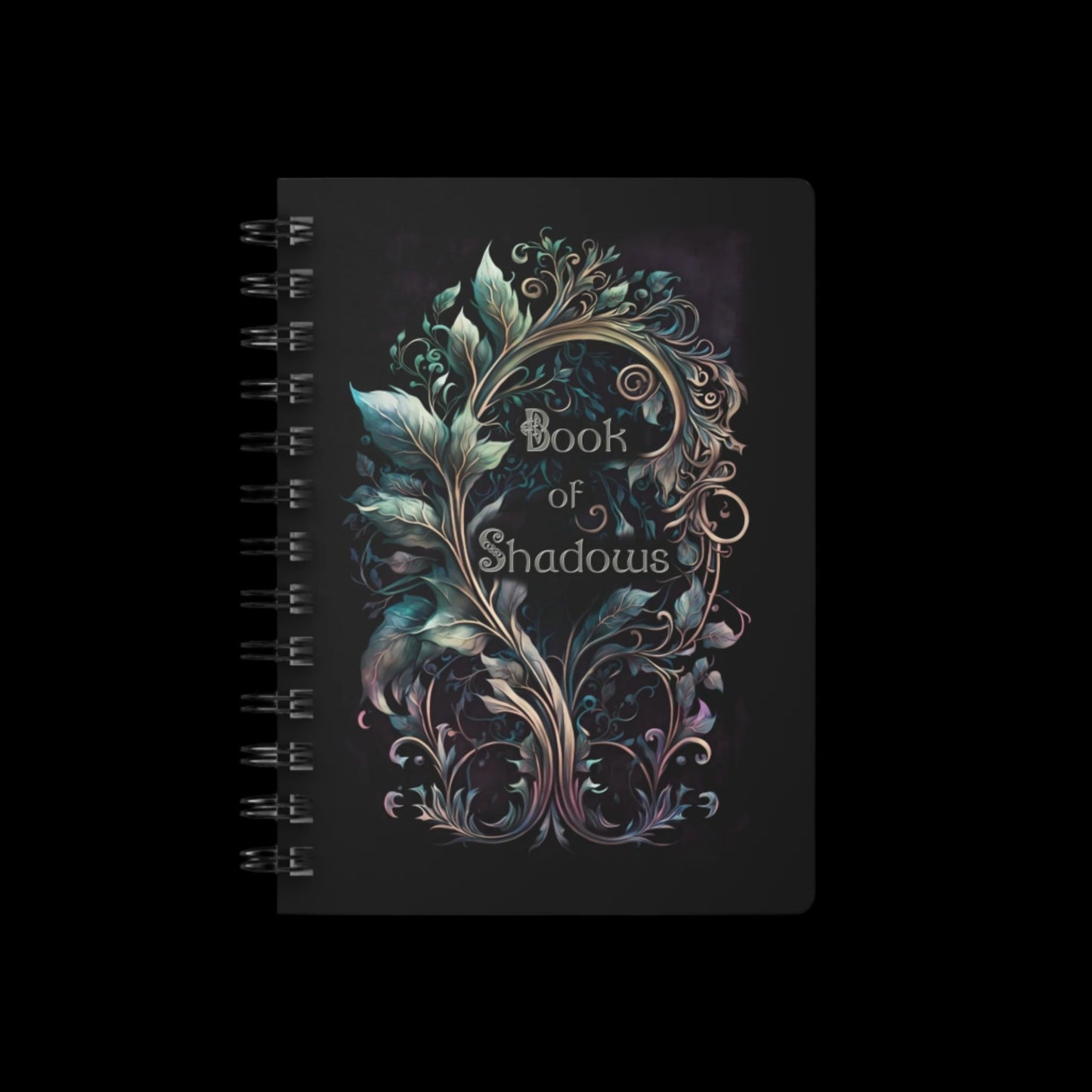Leaves and Vines Spiral Bound Notebook | Lined Pages | Grimoire | Book of Shadows