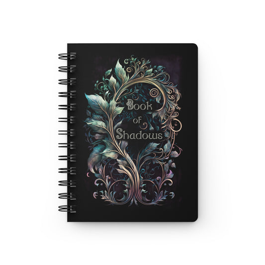 Leaves and Vines Spiral Bound Notebook | Lined Pages | Grimoire | Book of Shadows