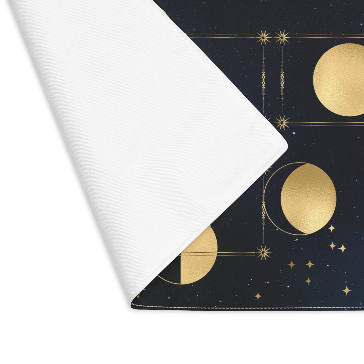 5 Card Spread Tarot Cloth - Night Sky Celestial Tarot Reading Mat - Five Card Reading Cloth for Divination | 18" × 14"