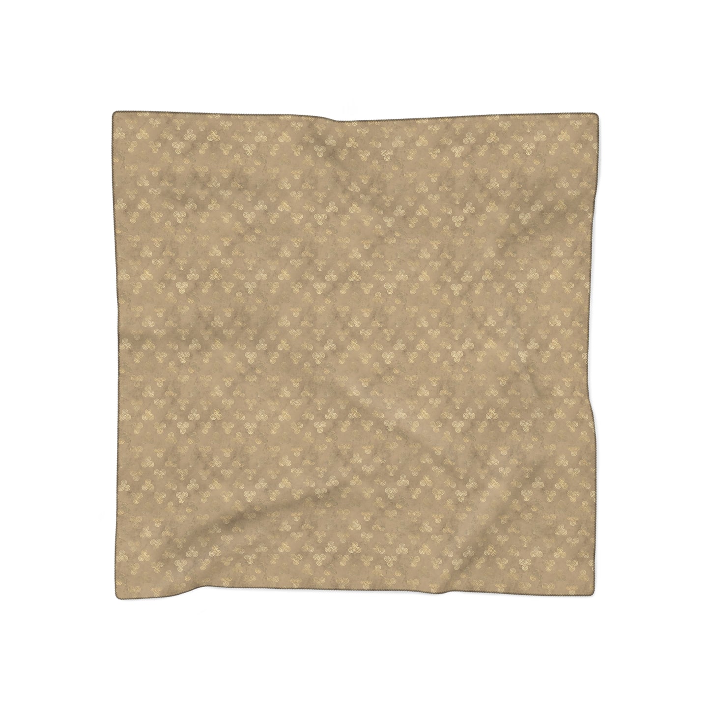 Triskele Witches Veil Brown | Witchy Pagan Head Scarf