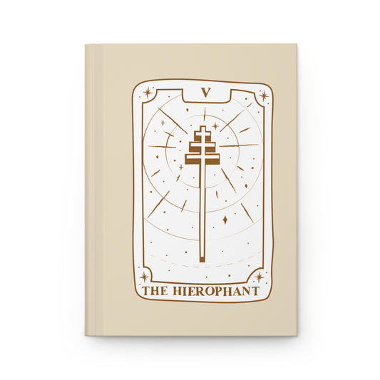 The Heirophant Tarot Hardcover Notebook - Tarot journal, book of shadows, grimoire for witches, pagans, divination notes