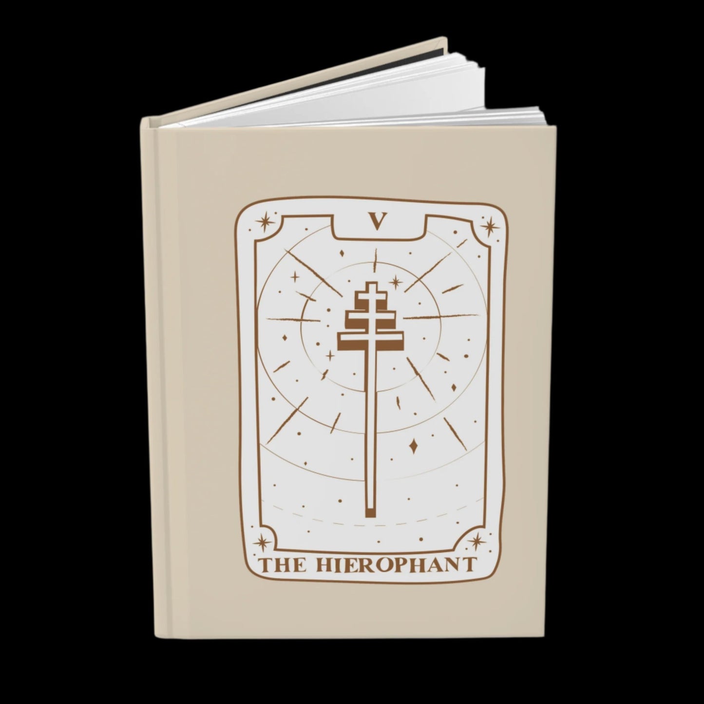 The Heirophant Tarot Hardcover Notebook - Tarot journal, book of shadows, grimoire for witches, pagans, divination notes