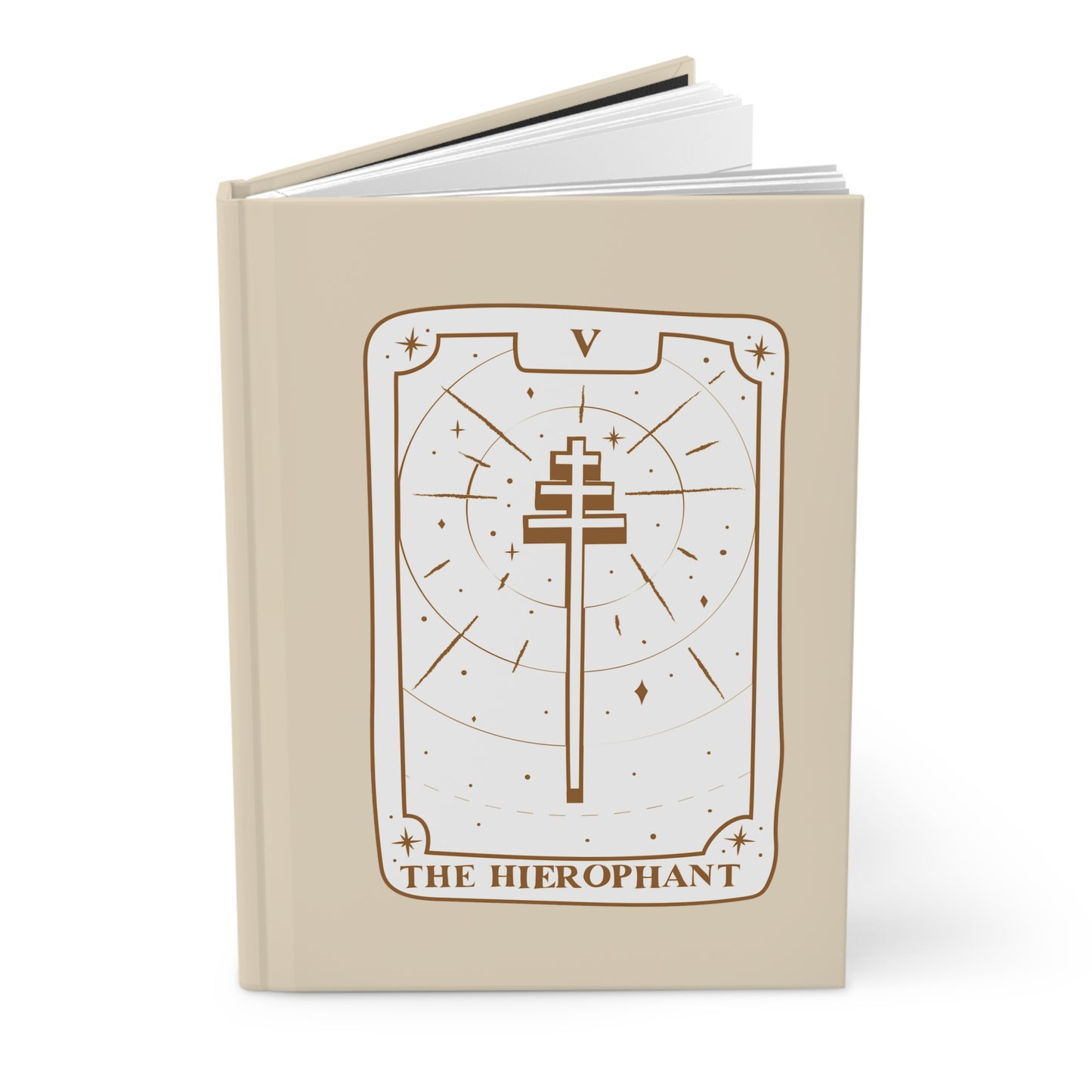 The Heirophant Tarot Hardcover Notebook - Tarot journal, book of shadows, grimoire for witches, pagans, divination notes