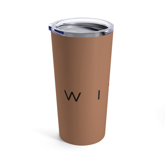 20oz Brown WITCH Insulated Tumbler - Grounding