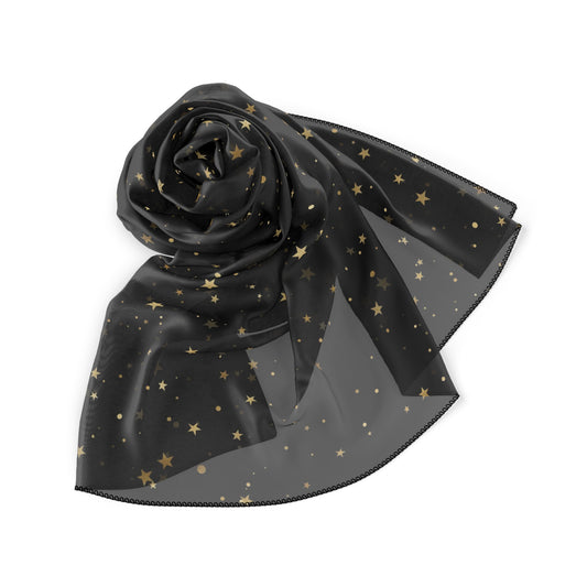 Black and Gold Stars Witches Veil | Witchcraft Veiling | Pagan Wiccan Witch