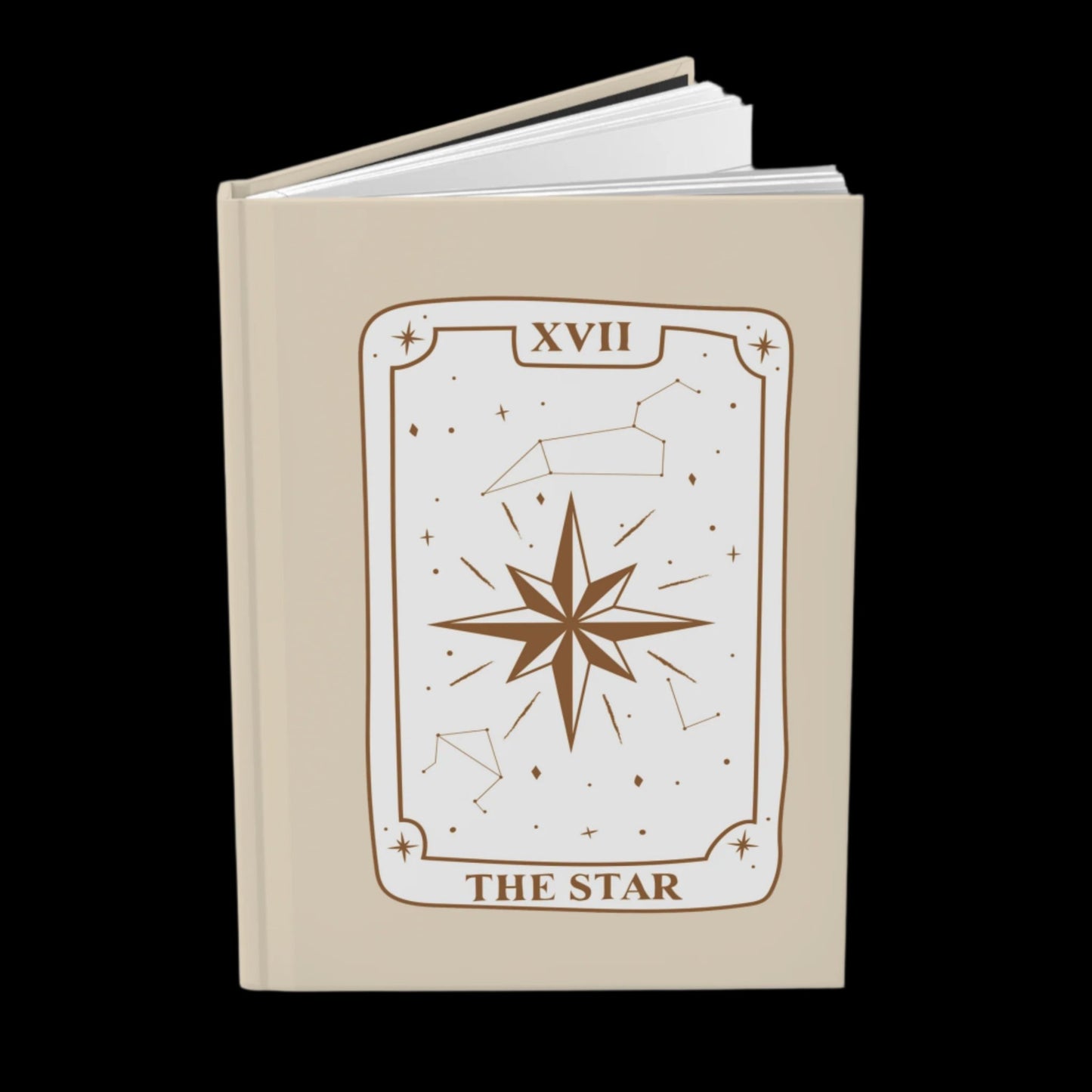 The Star Tarot Hardcover Notebook - Tarot journal, book of shadows, grimoire for witches, pagans, divination notes