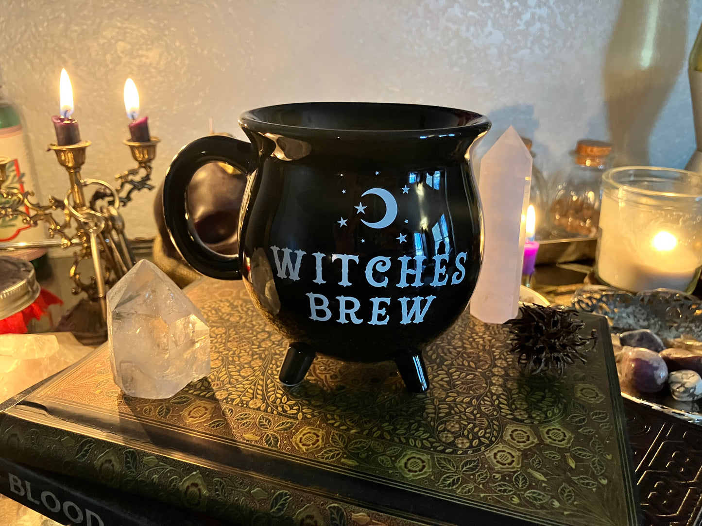 Witches Brew Black Cauldron Mug