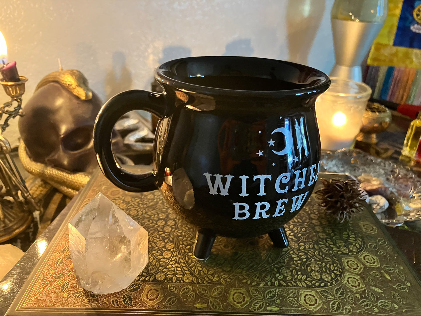 Witches Brew Black Cauldron Mug