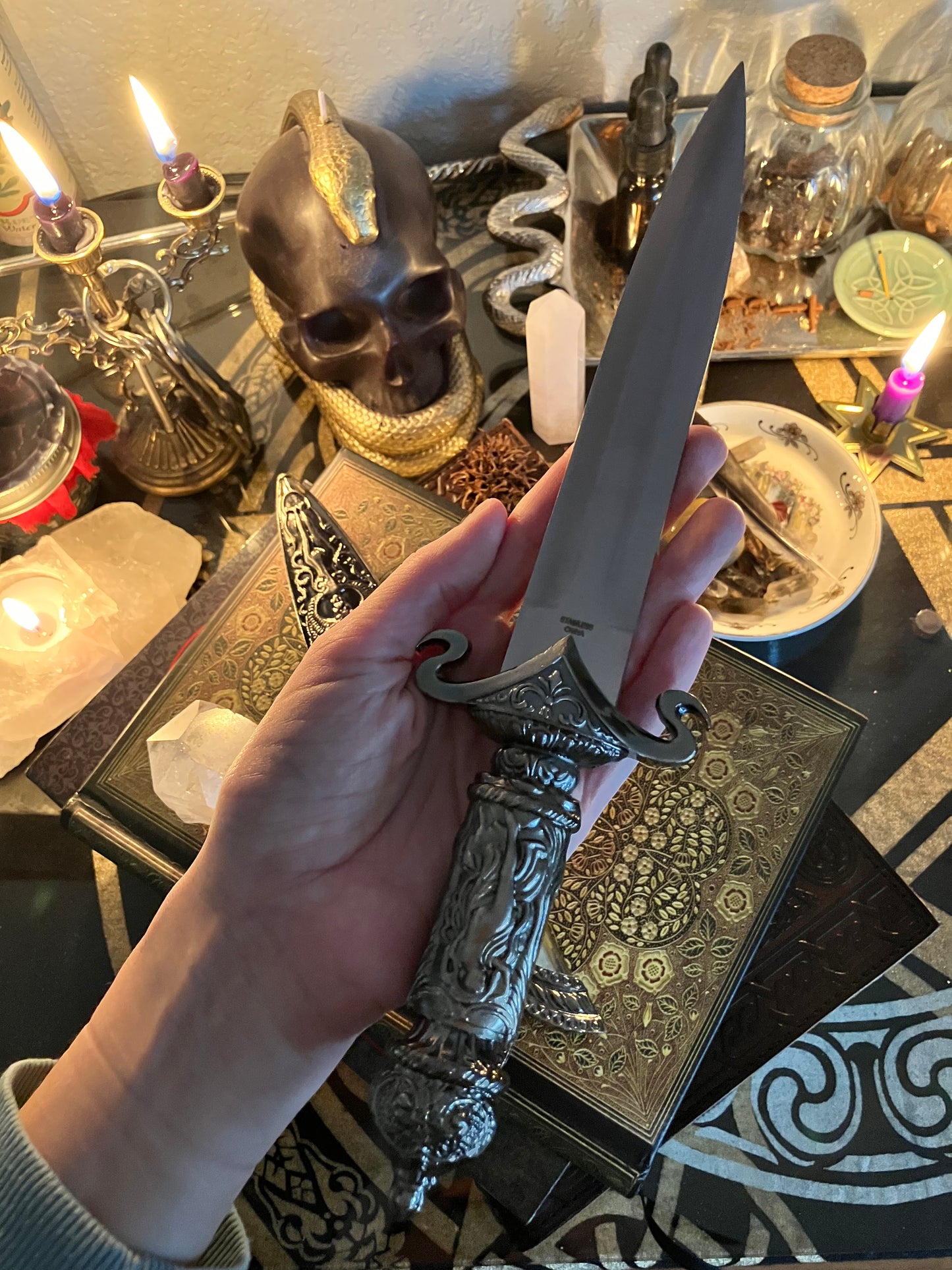 Goddess Athame - 13" Ritual Knife