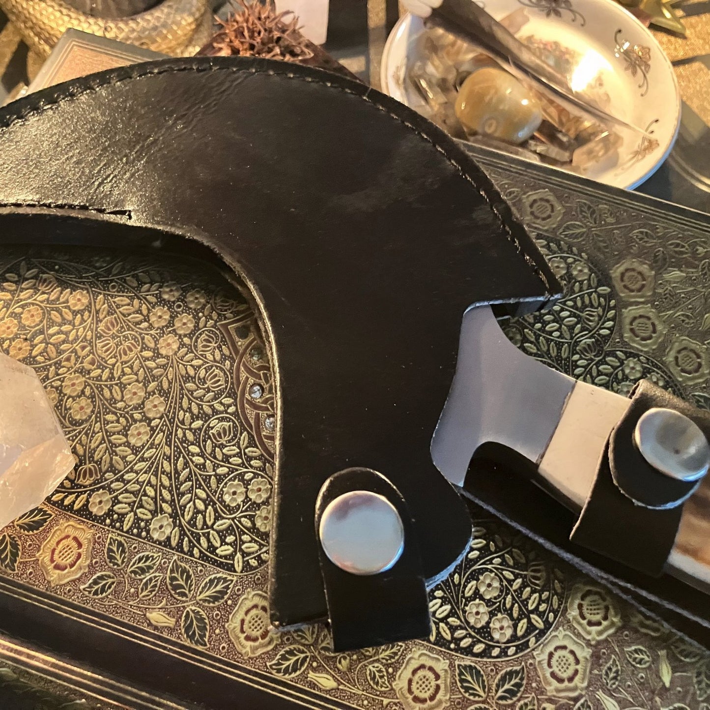Druidic Boline with Bone Handle - 10" Ritual Knife