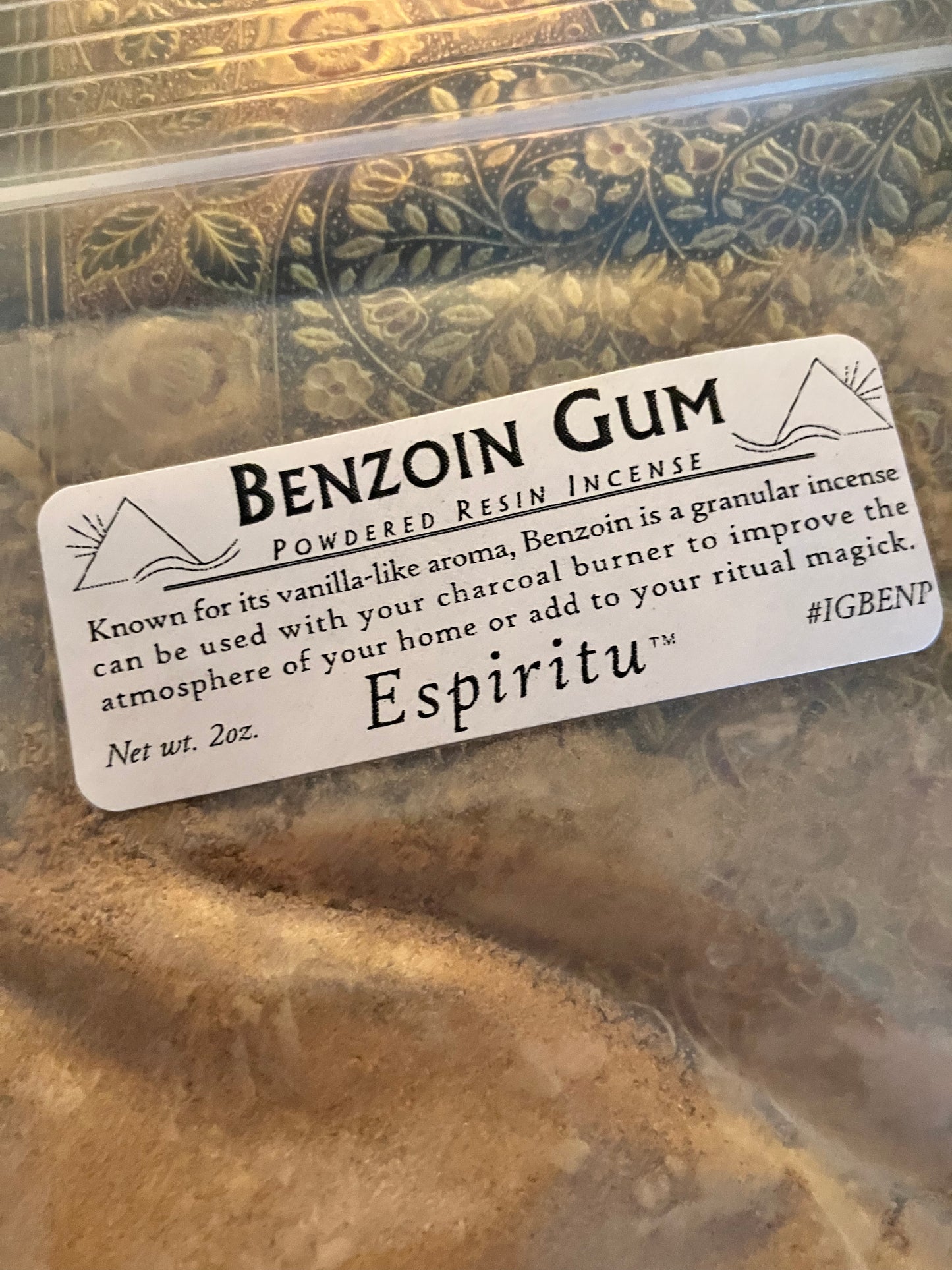 Benzoin Gum powder incense 2 oz