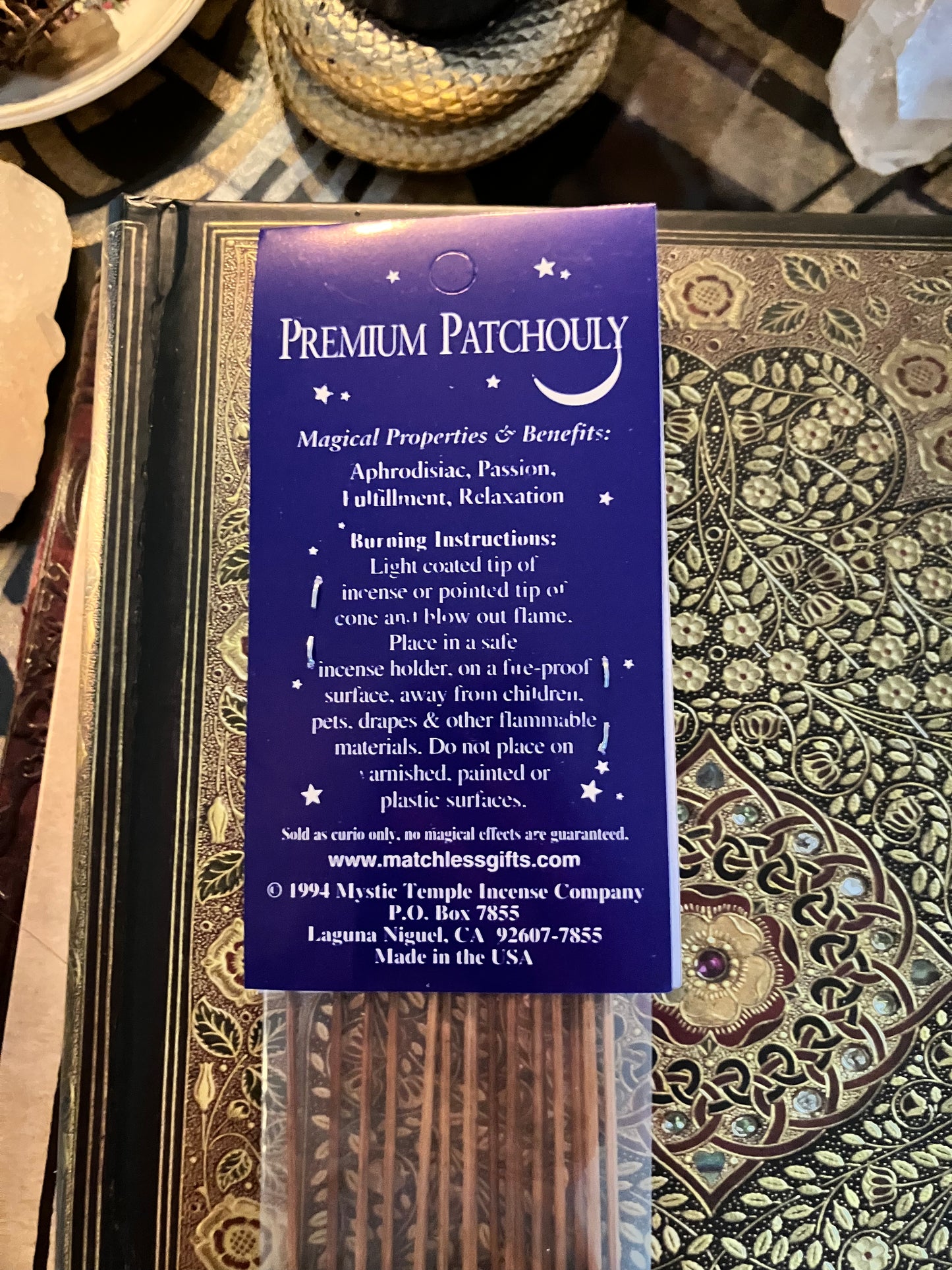 Patchouli Escential Essences Incense Sticks 16 pack
