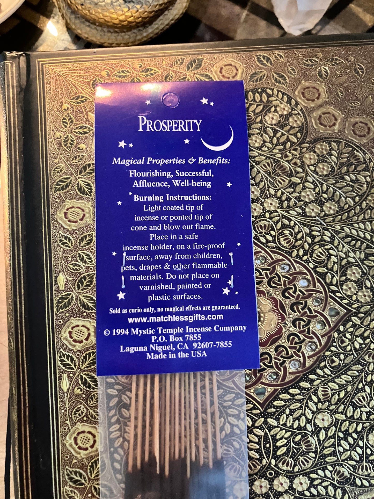 Prosperity Escential Essences Incense Sticks 16 pack