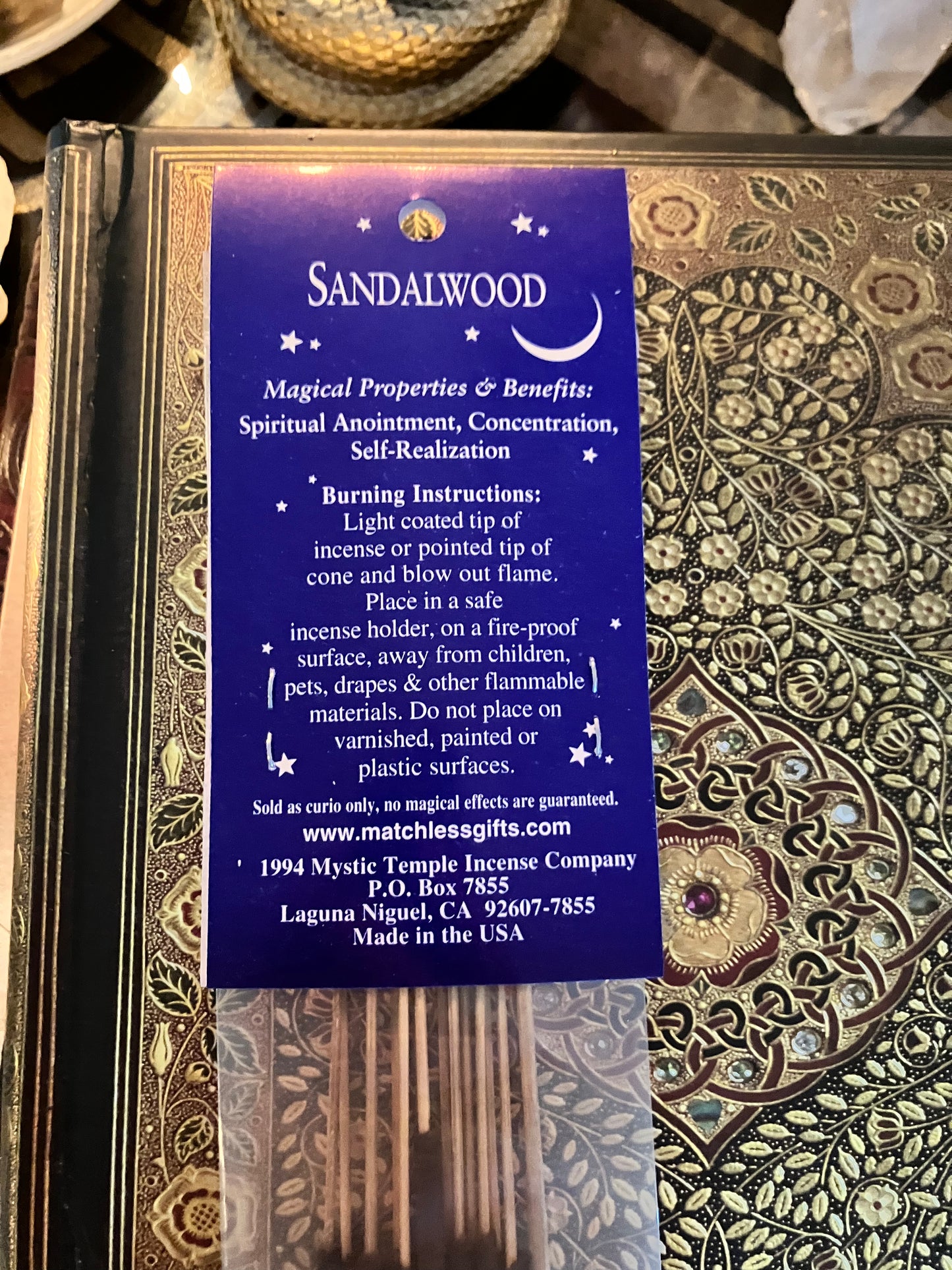 Sandalwood escential essences incense sticks 16 pack