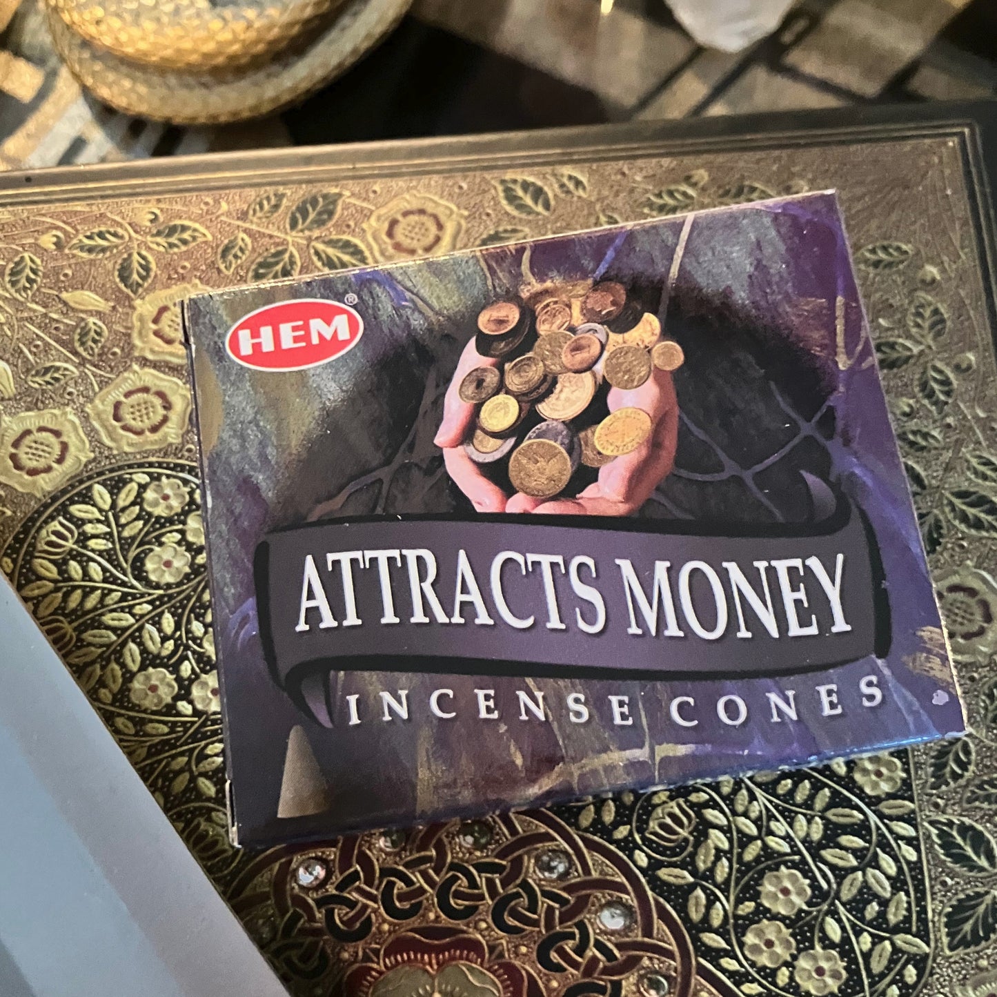 Attracts Money Cone Incense 10 Cones by HEM