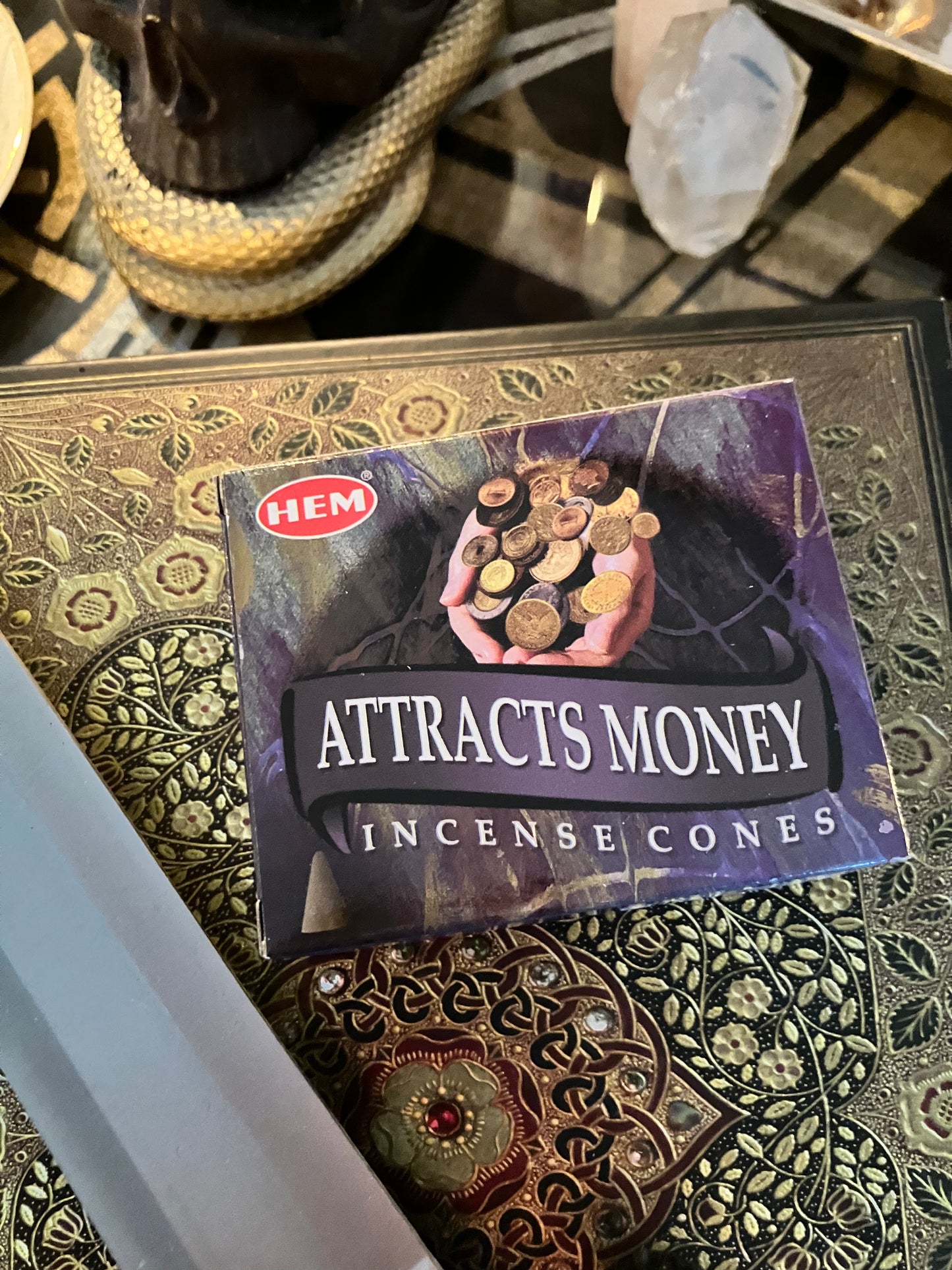 Attracts Money Cone Incense 10 Cones by HEM