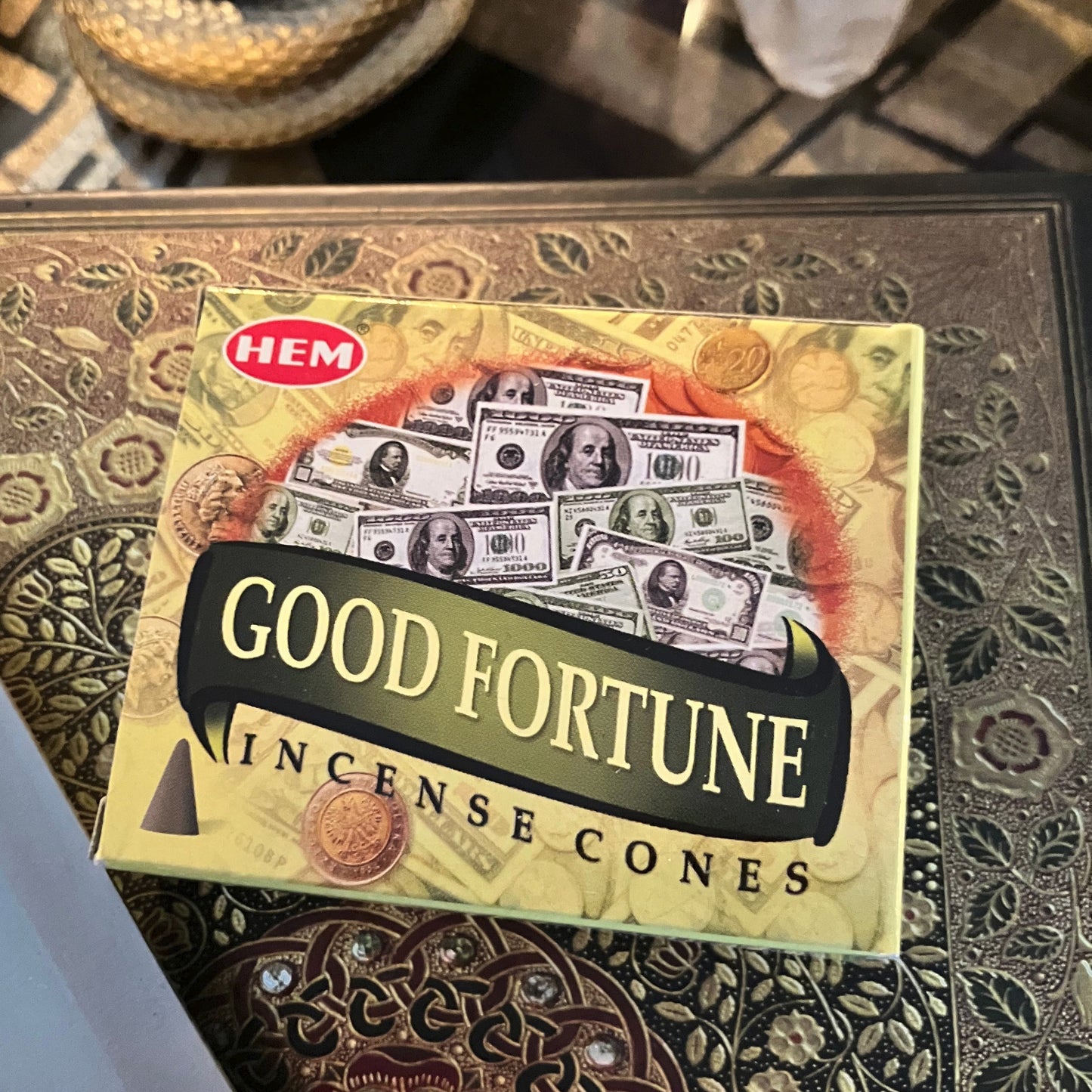 Good Fortune Cone Incense 10 Cones by HEM