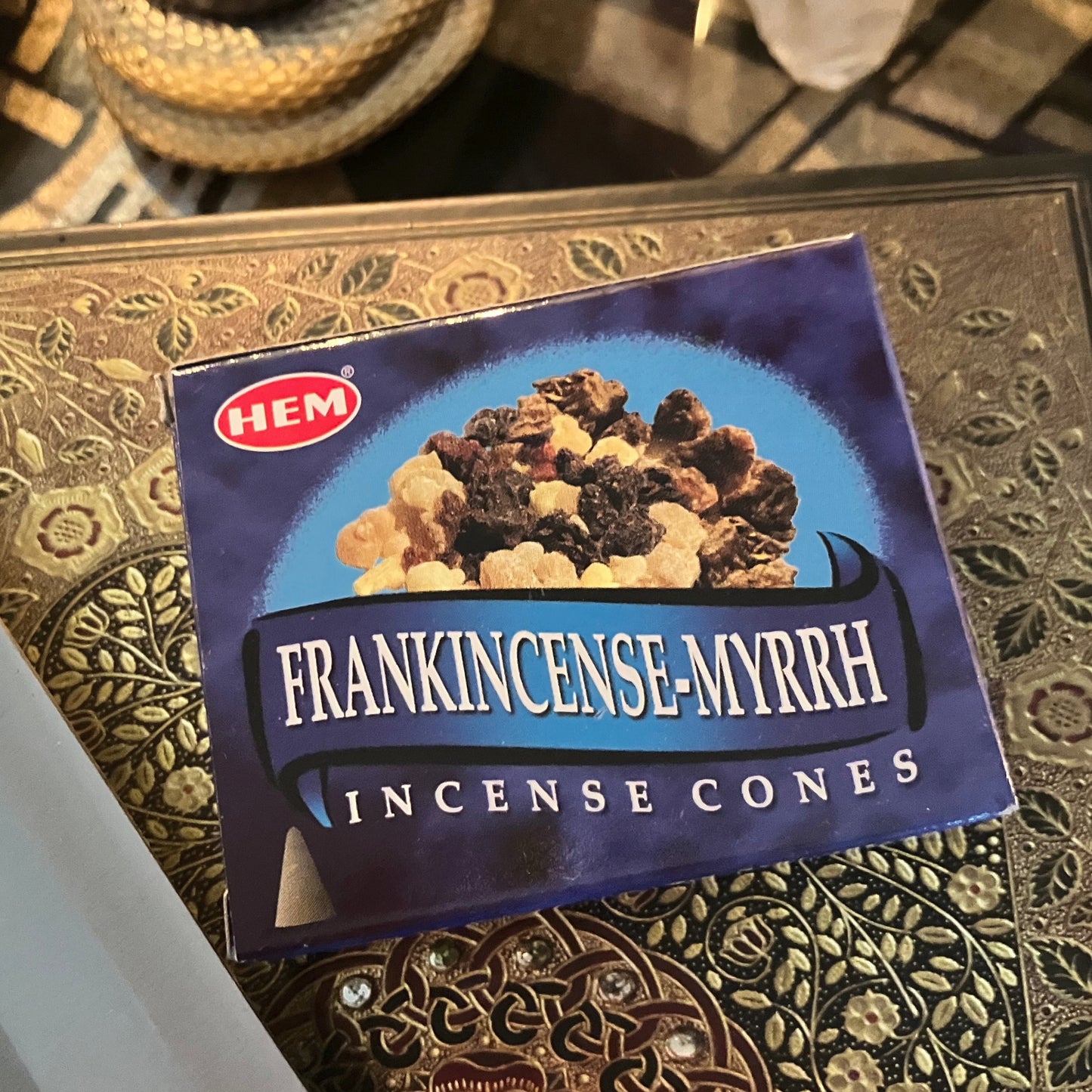 Frankincense & Myrrh Cone Incense 10 Cones by HEM