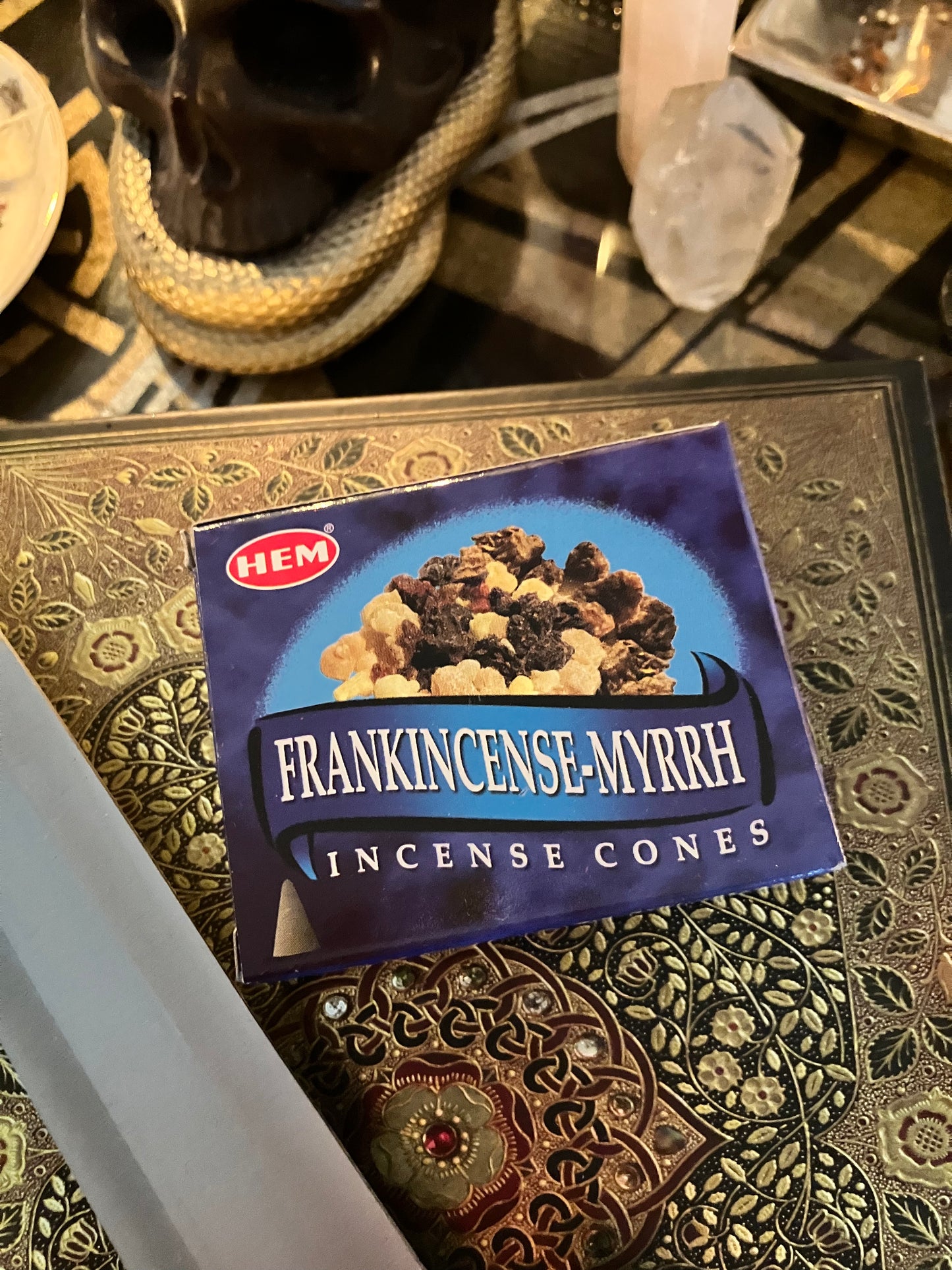 Frankincense & Myrrh Cone Incense 10 Cones by HEM