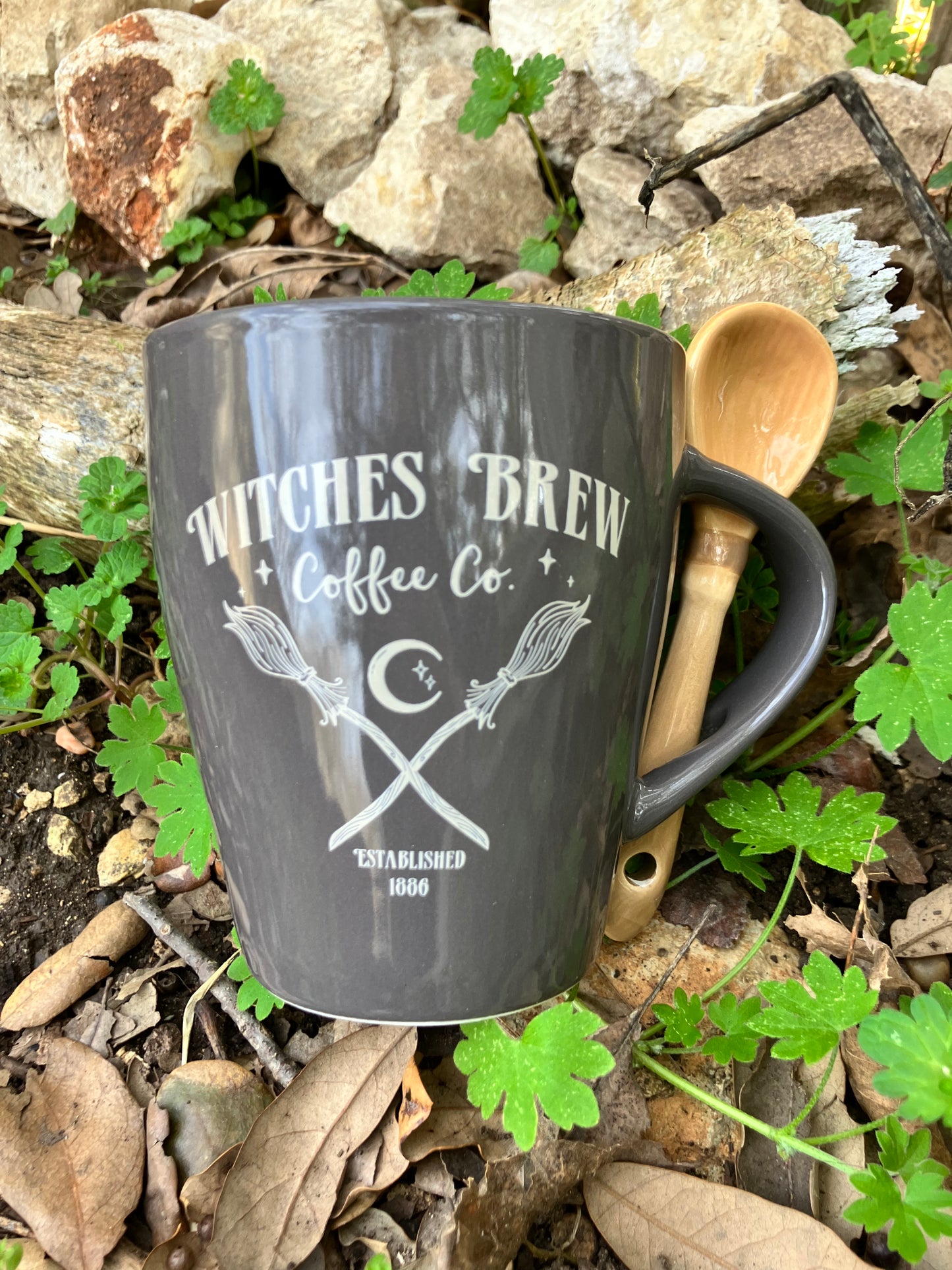 Witches Brew Mug & Spoon Set | Spoon in Handle