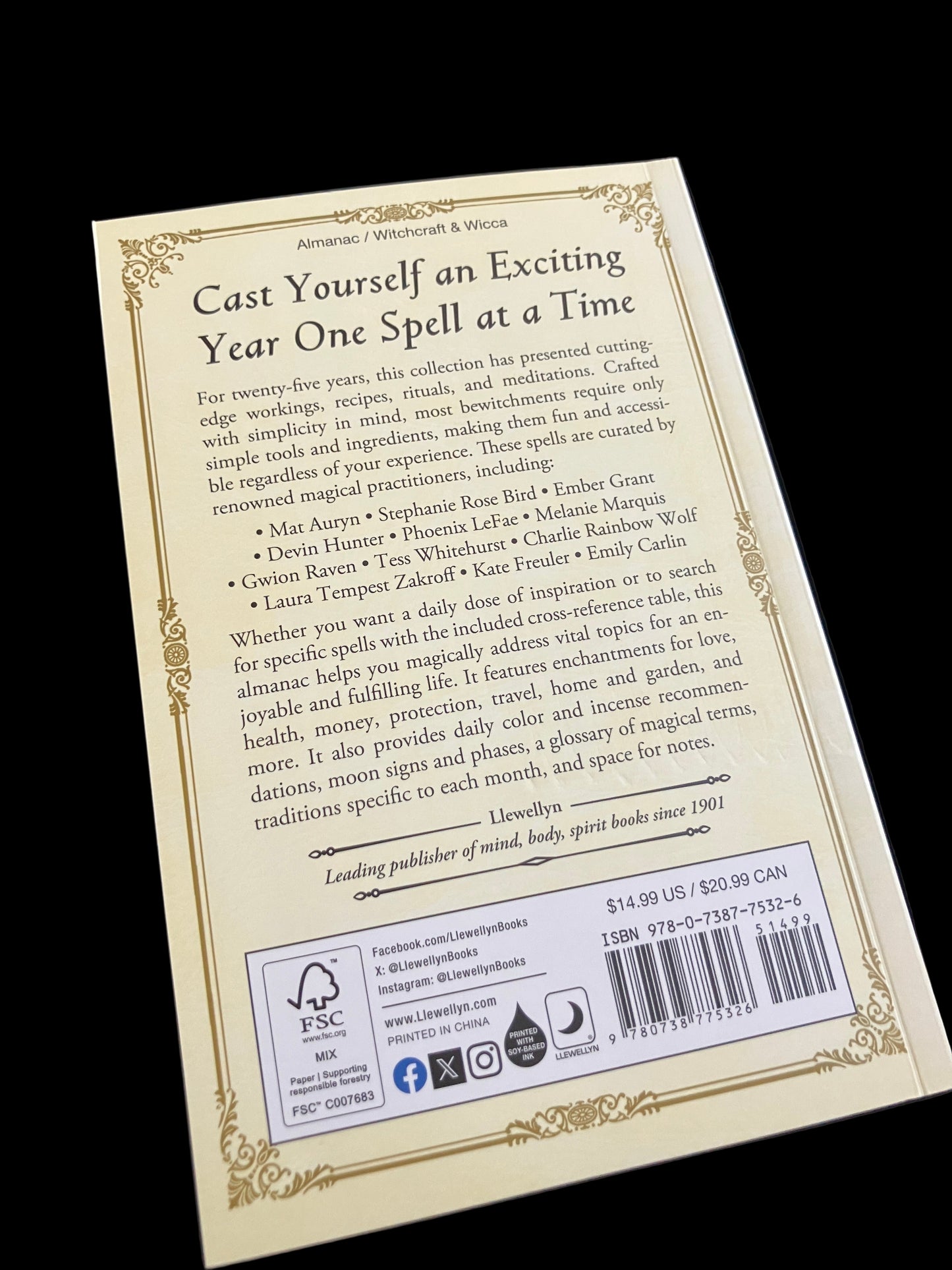 Llewellyn's 2026 Witches' Spell-A-Day Almanac