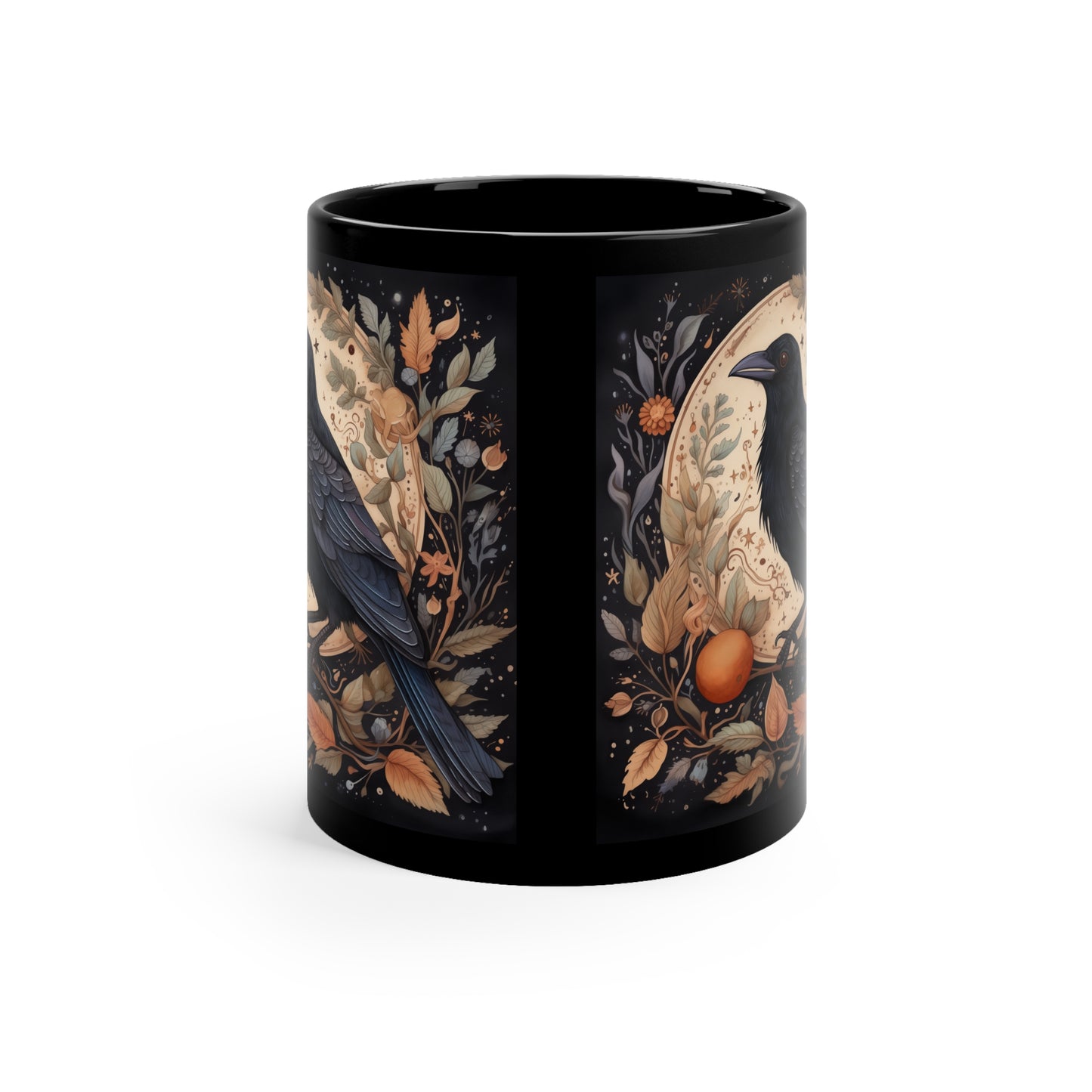 Raven with Full Moon Mug