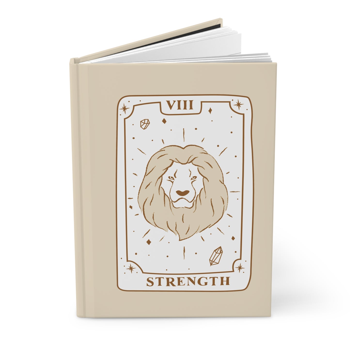 Strength Tarot Hardcover Notebook | Tarot journal