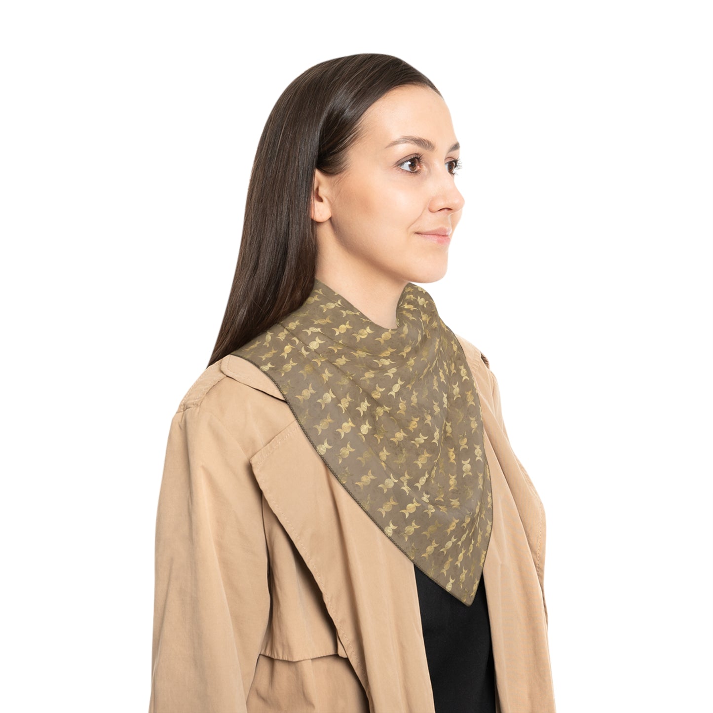Triple Moon Goddess Witches Veil | Witchy Scarf