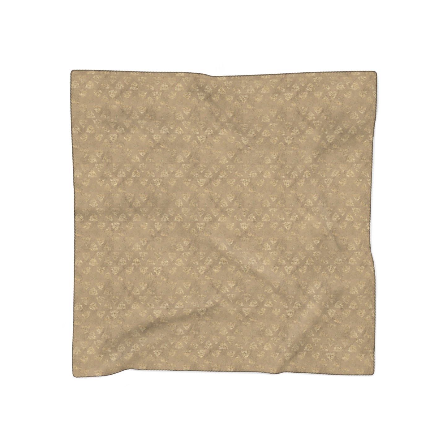 Triquetra Witches Veil Brown | Witchy Pagan Scarf