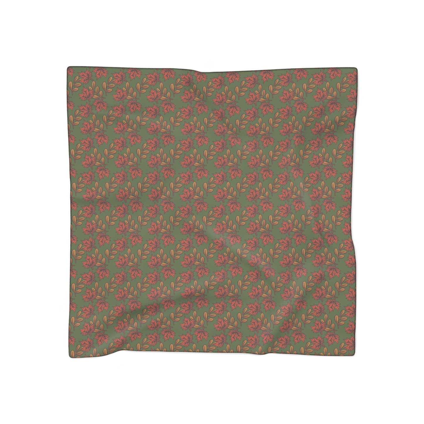 Autumn Leaves Nature Green Witches Veil | Witchy Pagan Scarf