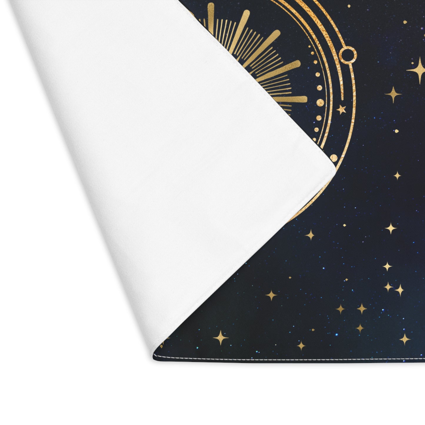 Tarot Cloth - Night Sky Celestial Tarot Reading Mat - Rune Mat Rune Casting Cloth for Divination | 18" × 14"