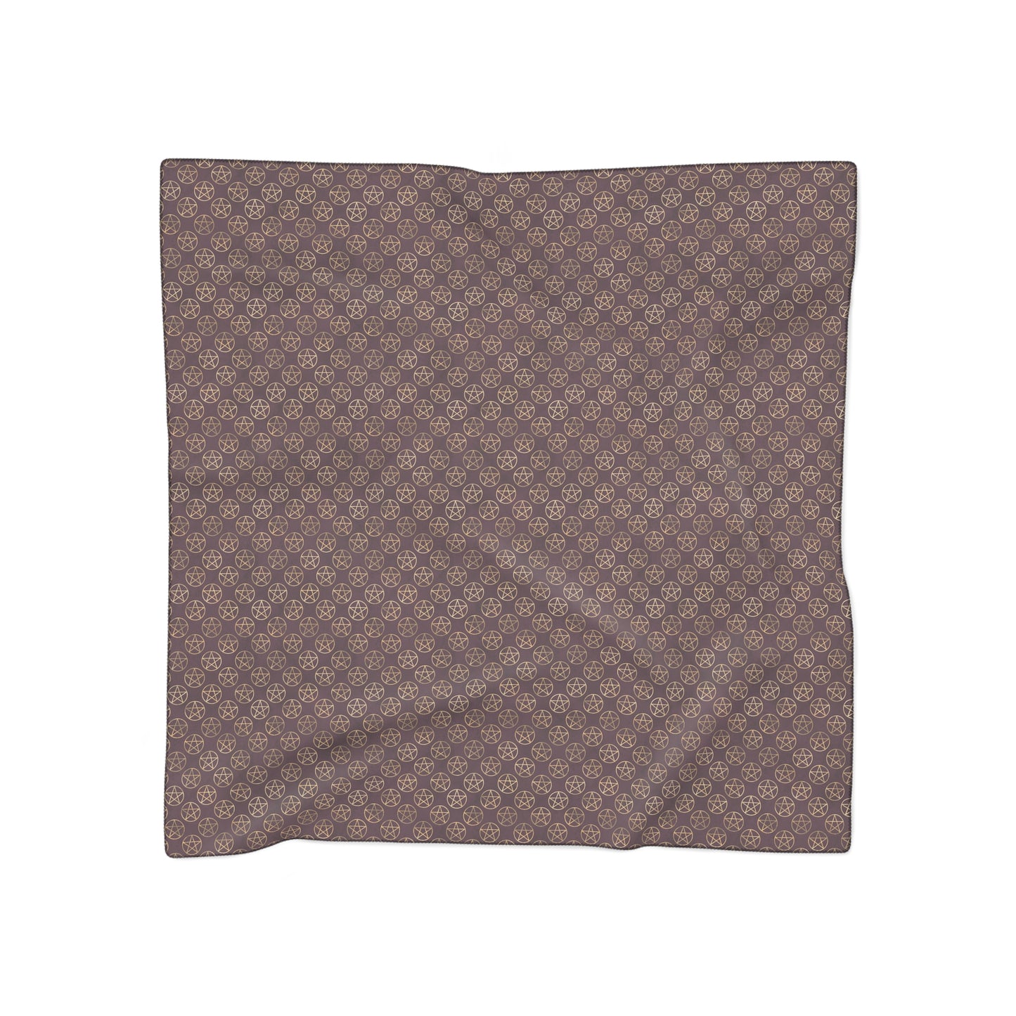 Pentagrams on Merlot Red | Witches Veil | Witchcraft Veiling Scarf