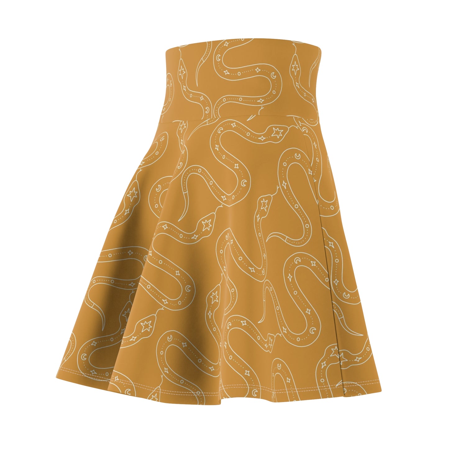 Magical Snakes on Yellow | Witchy Skirt | Magical Skirt | Yellow & Orange