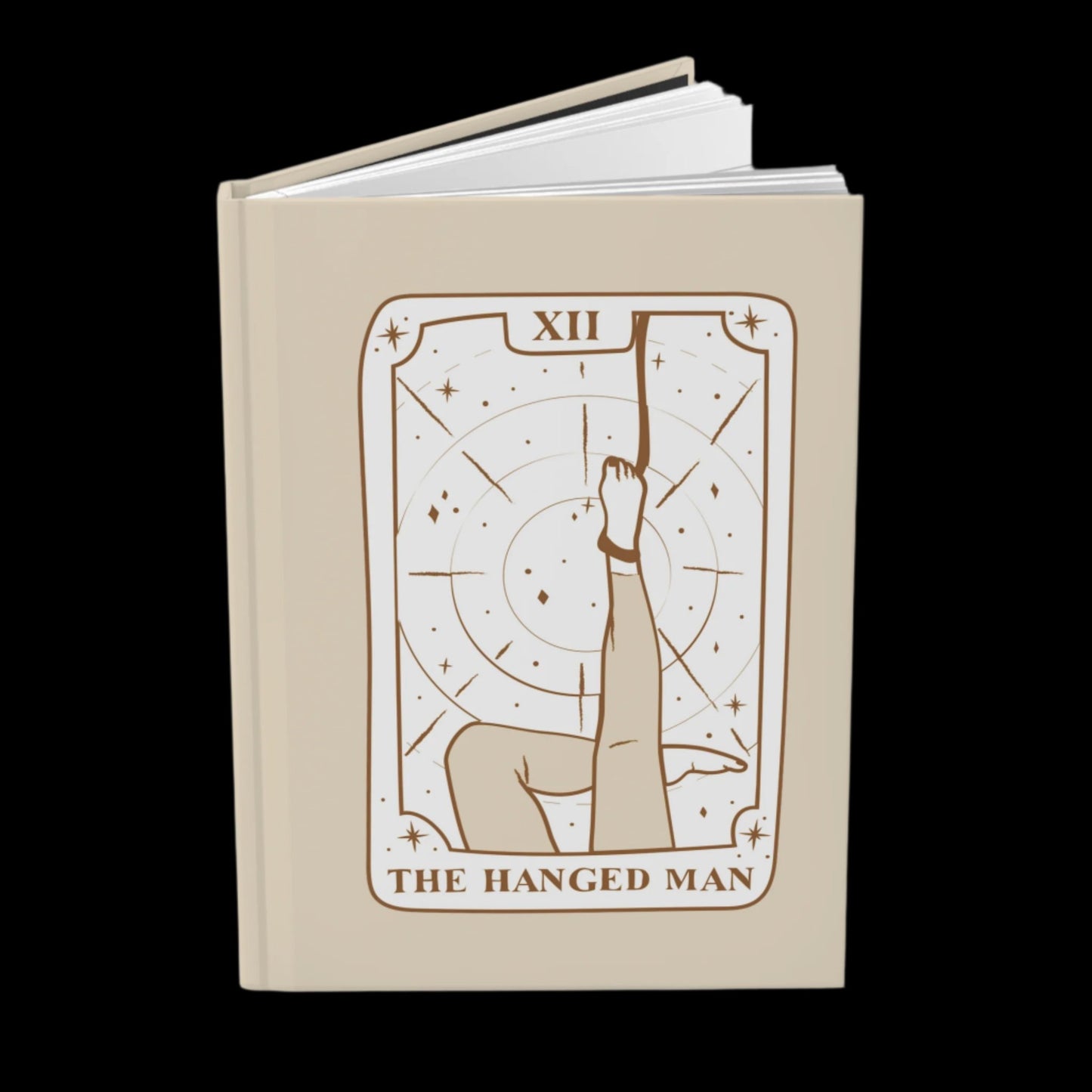 The Hanged Man Tarot Hardcover Notebook | Tarot journal | book of shadows | grimoire