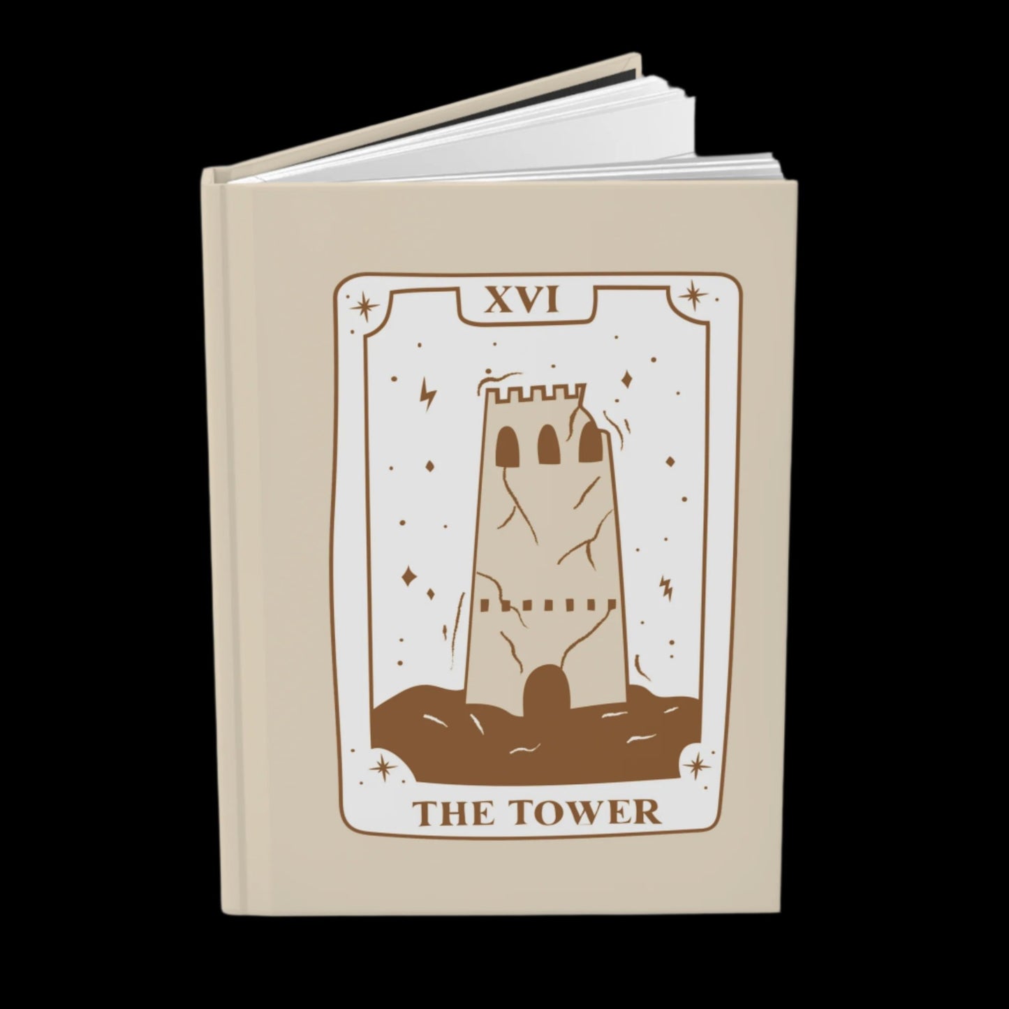 The Tower Tarot Hardcover Notebook - Tarot journal