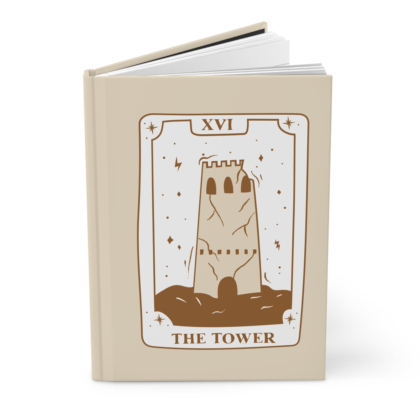 The Tower Tarot Hardcover Notebook - Tarot journal