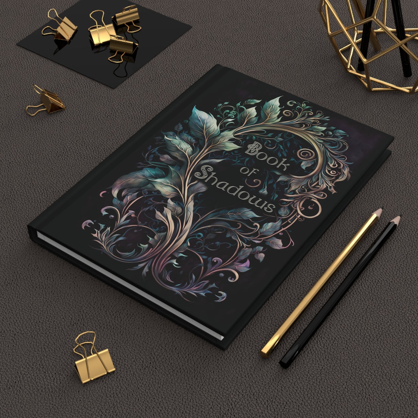 Hardcover Journal - Book of Shadows Fairy Inspired Grimoire - 150 Lined Pages