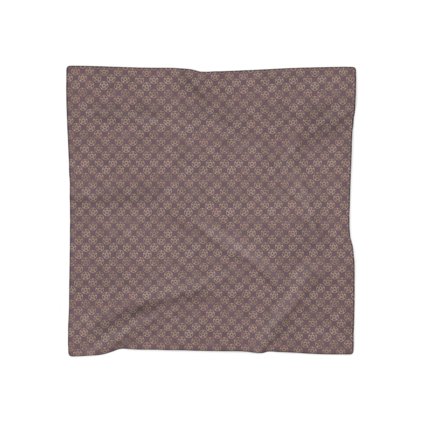 Pentagrams on Merlot Red | Witches Veil | Witchcraft Veiling Scarf